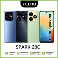 Tecno SPARK 20C Cellphone 5G cheap Android 13.0 phone 6.8inch 2024 new brand Full Screen Dual SIM phone original RAM 8GB + 512GB ROM cheap phone cp original sale HD legal Phones 24MP+48MP smartphone