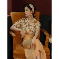 80 s nostalgic clothing retro port dress 90 women's suit ancient vintage dress