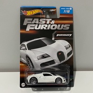 Hotwheels Bugatti Veyron White Fast & Furious FF