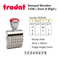 3mm 8 Digit Number Stamp/1538