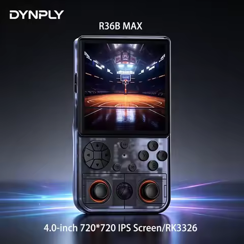 DYNPLY R36B MAX Retro Video Game Handheld Game Console 4.0-inch 720*720 IPS Screen RK3326 Open Sourc