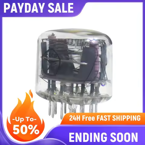 1Pcs IN-12 IN12 Glow Tube with Decimal Point Nixie Tubes Nixie Tube Clock Glow Tube for Glow Clock N