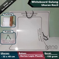 [2 pcs] Papan Tulis Putih White Board Portable Kecil - Whiteboard Kertas Lembaran