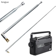 fengjue Replacement 60cm FM Antenna Radio Portable 6 Sections TV Antenna Telescopic Rotatable Antenn