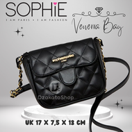 Tas Selempang Hitam Mini Sophie Martin Paris Katalog Terbaru 2025 Venerra Black Kasual | Import Keki