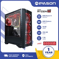 COD Ryzen 5 5600G 16G 8GB 1TB D4 7 Graphics 240G 256 SSD Desktop Computer