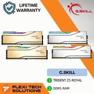 Flexi Tech G.SKILL Trident Z5 Royal DDR5-7200MHZ 48GB / 32GB Intel XMP - Silver & Gold