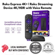 ROKU Express 4K+, Wifi HDMI TV Box Voice Airplay, Google Home, Amazon Alexa, Apple Home, netflix you