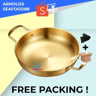 Korean Noodle Pot Ramen Goldmie Stainless Steel Cooking Pot - 21 cm 23 cm/ 25 cm/