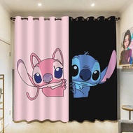 Stitch and Floral 3D Blackout Curtains Bedroom Curtains Bathroom Curtain rideaux pour le salon Decor