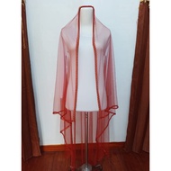 Slayer bridal Veil TERACOTA COLOR / bridal Veil / elegant bridal hijab / bridal Veil / bridal Veil