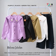 [ ata.id kids ] Melona muslim jeans culottes pants set for girls by PGJ