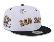 Topi New Era 59Fifty Day 70th Anniversary Boston Red Sox White 59Fifty Fitted Cap Original