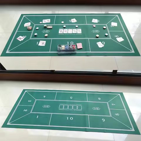 Texas Hold'em Pokers Tablecloth 1.8m Non-woven Fabric Deluxe Table Cloth Printing Casino Board Games