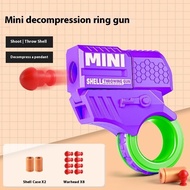 Mini Finger Decompression Ring Rotating Gun Stress Relief Relax EDC Gyro Finger Toy One-Click Launch