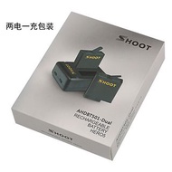 For GoPro Hero7/6/5电池 两电一充套装三充充电器黑狗7电池配件