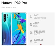 Used and Demo Huawei P30 PRO(8+256GB)6.47" || ORIGINAL HUAWEI MALAYSIA DEMO UNIT SET