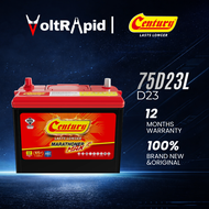 [VoltRapid] Century MARATHONER MAX 75D23L | D23 | 12V MF Car Battery 100% Brand New Original 12 Mont