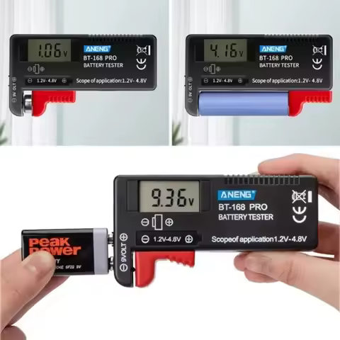 Digital Battery tester Battery capacity meter AAA AA Button Cell Battery Checker Volt Measure BT-168
