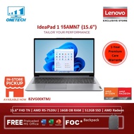 Lenovo IdeaPad 1 15AMN7 82VG00XTMJ  Notebook (AMD R5-7520U/16GB ddr5/512GB SSD/15.6'' Fhd Ips/1.58KG
