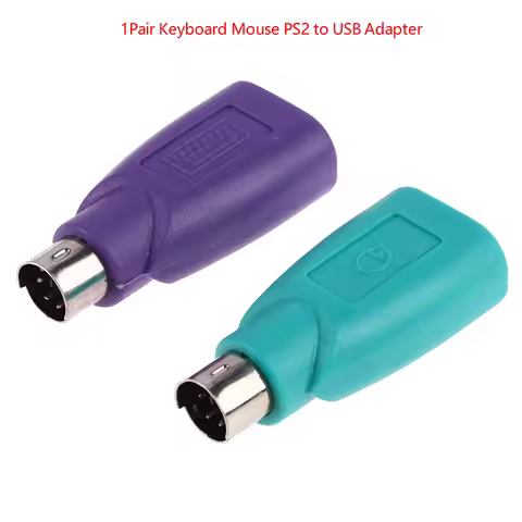 2PCS USB Adapter Converter Keyboard Mouse USB Female To PS2 PS/2 Male Usb Keyboard Mouse Accessories