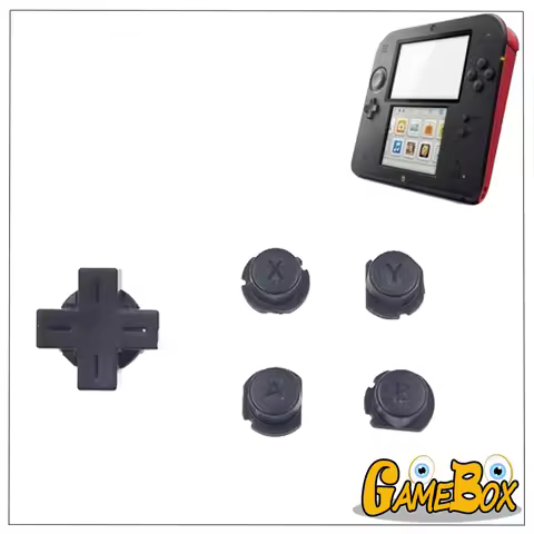 Original Black Direction Cross Button Key For Nintend 2DS Console ABXY buttons