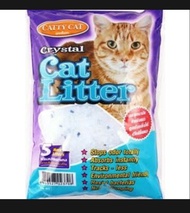 ทรายแมว คริสตัล CATTY CAT Litter Crystal  ขนาด 5ลิตร ทรายอนามัย ดูดซับกลิ่นได้ดีเยี่ยม