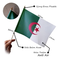 Algeria National Mini Hand Flag (Aljazair) Small 14x20 cm - Parade & Festival Accessories - Evoke Ap