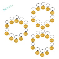 3 Packs Number Plate Number Tags Key Id Label Tags Id Tags Number Chains Key Ring Number Key Tags 1-