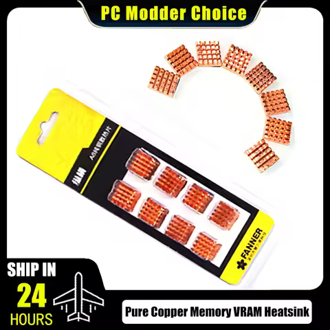 Pure Copper Memory VRAM Heatsink 14X12mm for Graphics Card & Notebook Backup Self-adhesive Video The