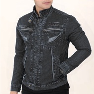Jaket Jeans, Jual Jaket Jeans Pria Casual Bordir The Bery Denim Premium - AK064