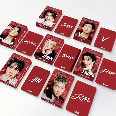 New Arrival 55Pcs BTS Lomo Cards V JK JIMIN JIN JHOPE SUGA RM HD Photocards Kpop Idol Photo Cards Fa