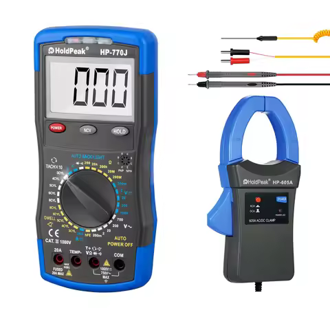 Automotive Multimeter HP-770J Car Digital Multimeter Manual Track Volt DetectorSpeed/RPM,HOLDPEAK HP