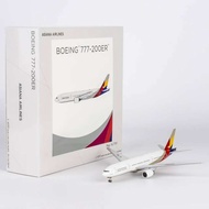 ของขวัญเครื่องบินสะสมโลหะผสม 72066 รุ่น NG 1:400 สายการบิน Asiana "StarAlliance" เครื่องบินโบอิ้ง B7
