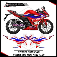 Cbr 150r New k45r Livery Team Honda Sticker New Cbr150r Striping/ 2021,2022,2023,2024,2025 Honda cbr