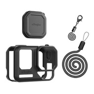 全城熱賣 - 適用於Insta360 Ace Pro 2 阿邁機身+鏡頭硅膠套保護套帶掛繩（黑色）