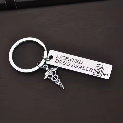 Nurse Medical Pharmacist Gift Funny Keychain Pharmacy Student School Graduation Gift Funny Licensed 