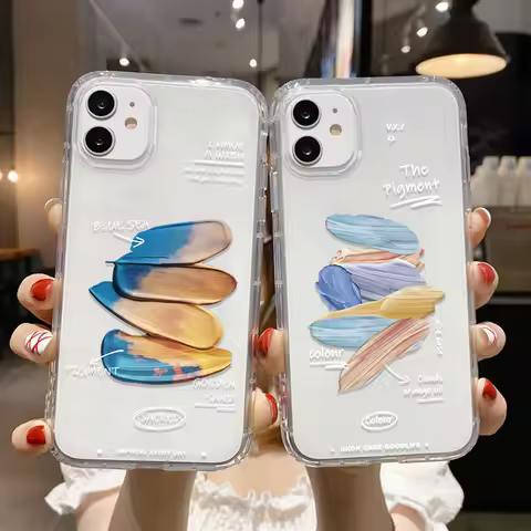 Colorful Clouds Clear Phone Cases For iPhone 15 Pro Max Case for iPhone 16 14 13 11 12 X XS Max XR 7
