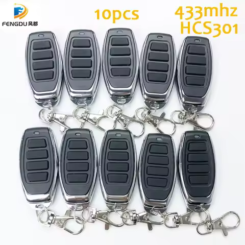 Garage Door Remote Control 433.92MHz Rolling Code HCS301 10PCS Automatic Gate Door Commander Opener 