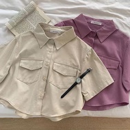 Stella Front Pocket Button Shirt Top