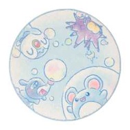 Pokemon寶可夢 圓形地板腳墊（直徑：54.5cm 面積:：約0.23m²） 藍色 1個