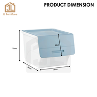 JL Furniture 35L Stackable Storage Box Multipurpose Organizer Plastic Box Plastic Container Kotak