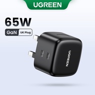 UGREEN 65W GaN Dual USB C Quick Charger Type C PD USB Charge for Huawei P40 P40 Pro,for iPhone 8 abo
