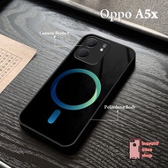 Latest Oppo A5x Glass Softcase 2025 - IC06 - Full Cover Mobile Phone Case with Camera Protector