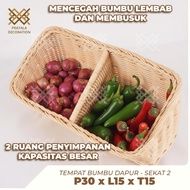 PRATALA KITCHEN SPICE PLACE FOR ONIONS, CHILI, RATTAN, 2 AESTHETIC ROOMS, CHILI ONION PLACE P30 X W1