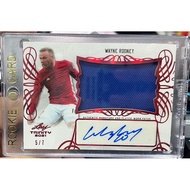 Wayne Rooner 5/7 (Auto&Player Watt patch) Leaf Trinity 2021 Low Run Beautiful Salty Cents Thick Card