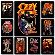 Retro Heavy Metal Band Rock Ozzy Osbourne Band Poster Canvas Painting Wall Art ,No Frame Canvas Pain