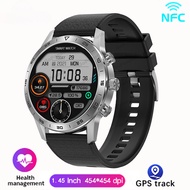 นาฬิกาสุขภาพ Bluetooth Calling IP68 Waterproof Female Smartwatch Blood HR Fitness Trackers NFC GPS Smartwatch Male for Xiaomi Huawei