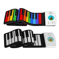 49 Keys Digital Keyboard Flexible Roll Up Piano Digital Keyboard Piano Portable Folding Electronic Organ