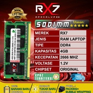 RAM RX7 DDR4 4GB 2666 MHz PC 213 RAM LAPTOP SODIMM OFFICIAL GUARANTEE